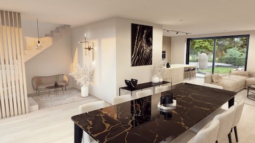 Nieuwbouw duplex, verkocht in Lievegem